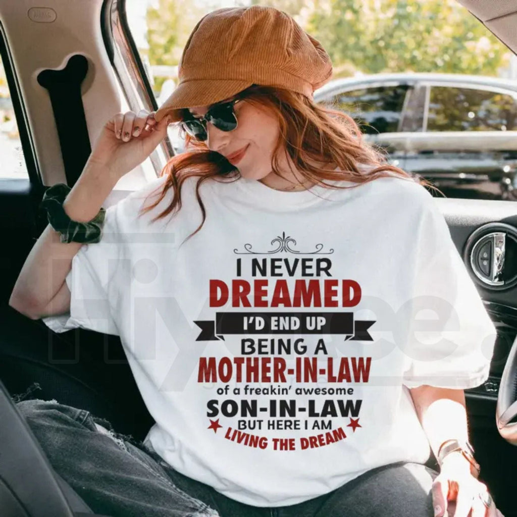 "Lucky Mother-In-Law" – Funny Family Appreciation Graphic Top