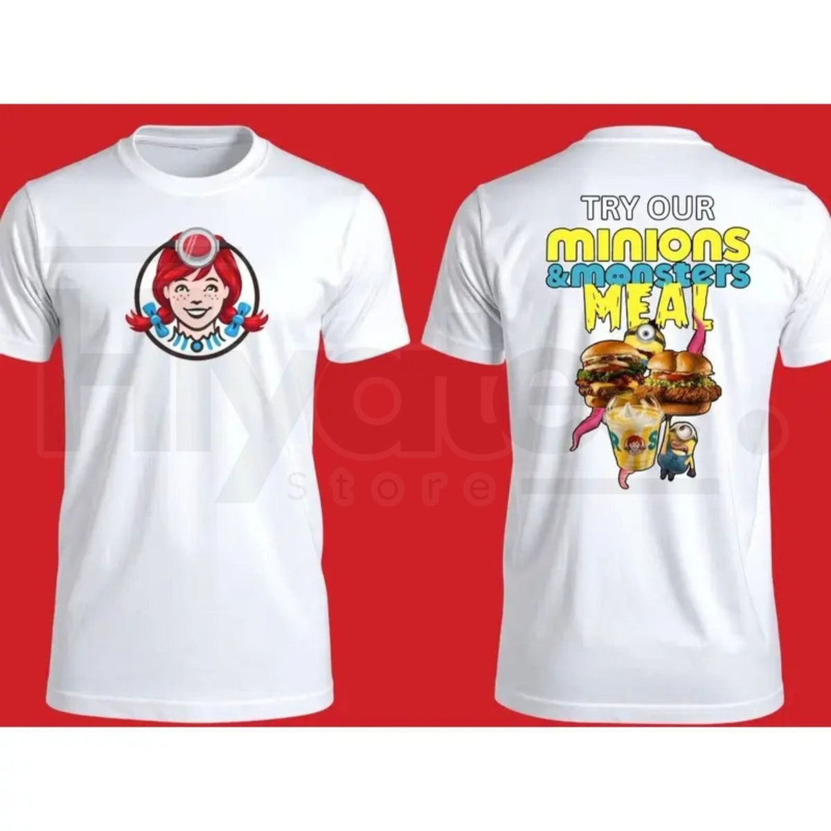 Wendy Retro Promo T-Shirt – Vintage Fast Food JLN Pop Culture Graphic Tee