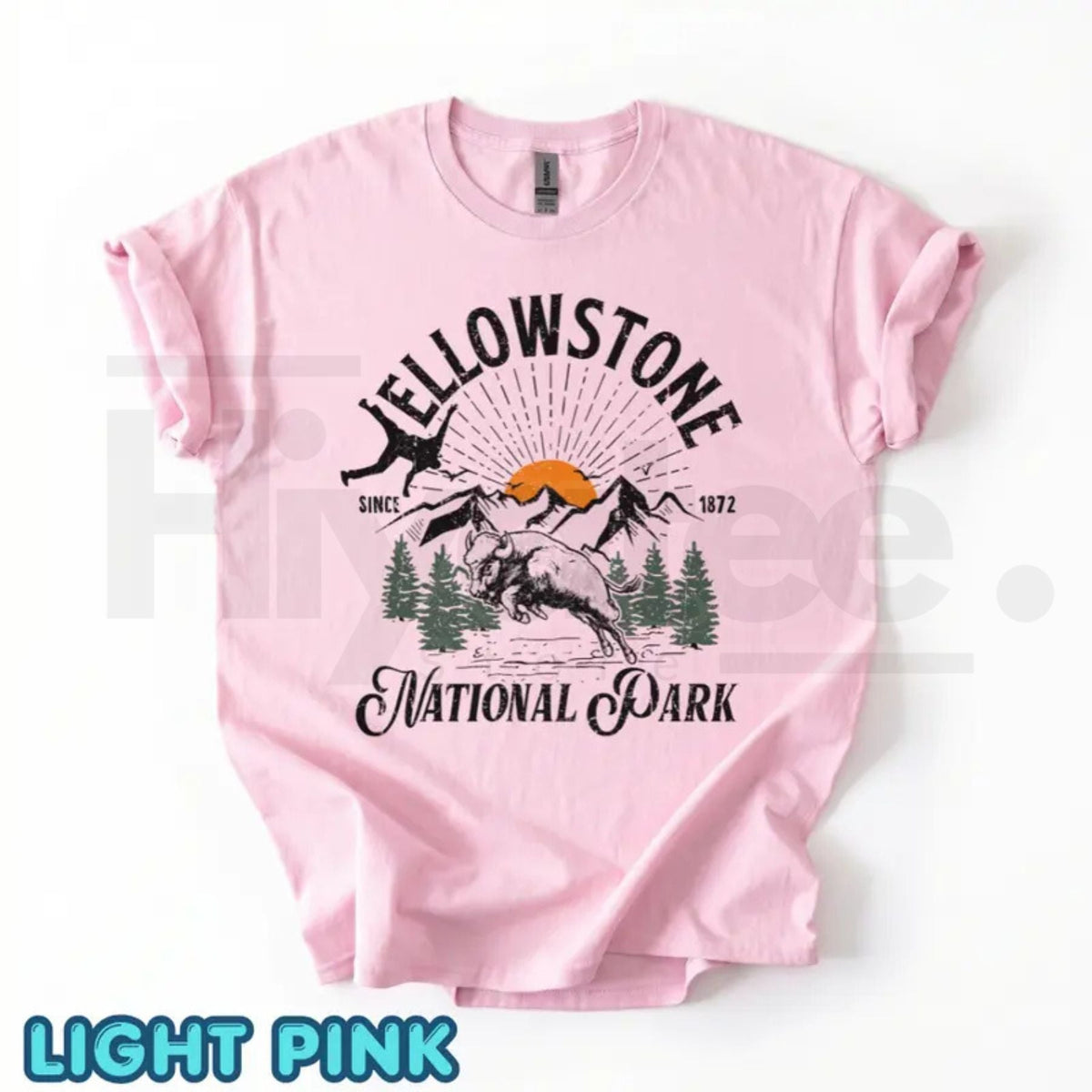 Bison Yellowstone National Park Shirt – Family Trip Matching Camp Tee