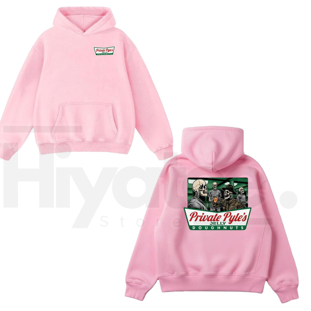 Private Pyle's Jelly Doughnuts Graphic Hoodie – Full Metal Jacket Movie Inspired Unisex Pullover