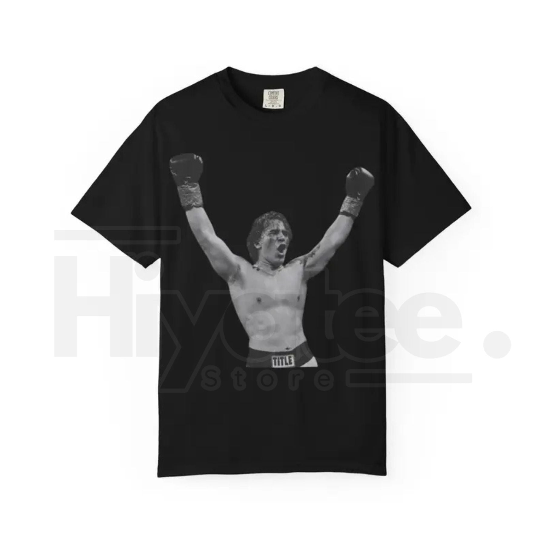 "The Victory Pose" – Retro Boxing Illustration Heavyweight Graphic