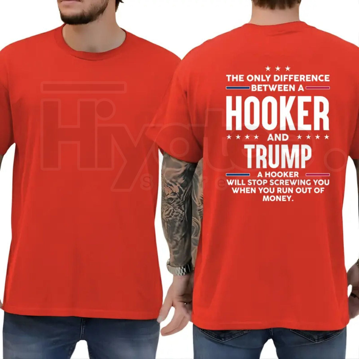 "The Only Difference" – Funny Sarcastic Political Liberal Top