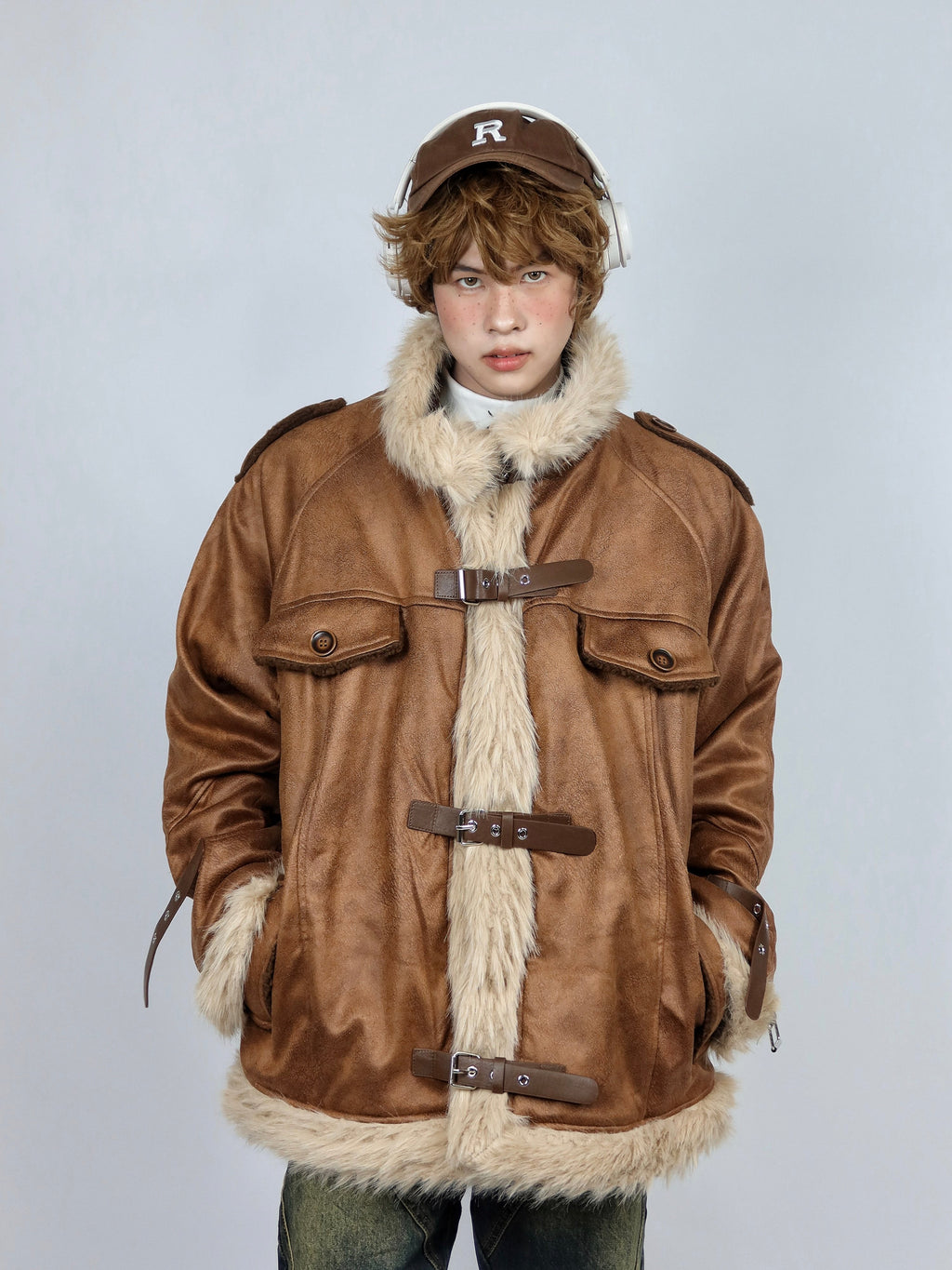 Retro Lamb Fur Coat For Women