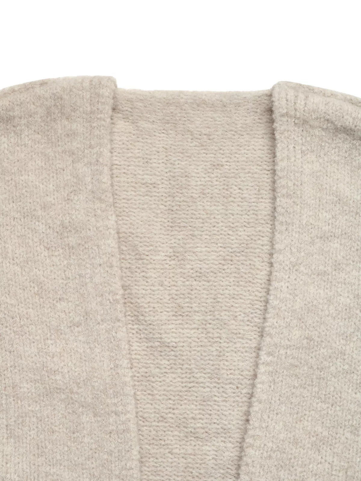 Open Front Dropped Shoulder Cardigan
