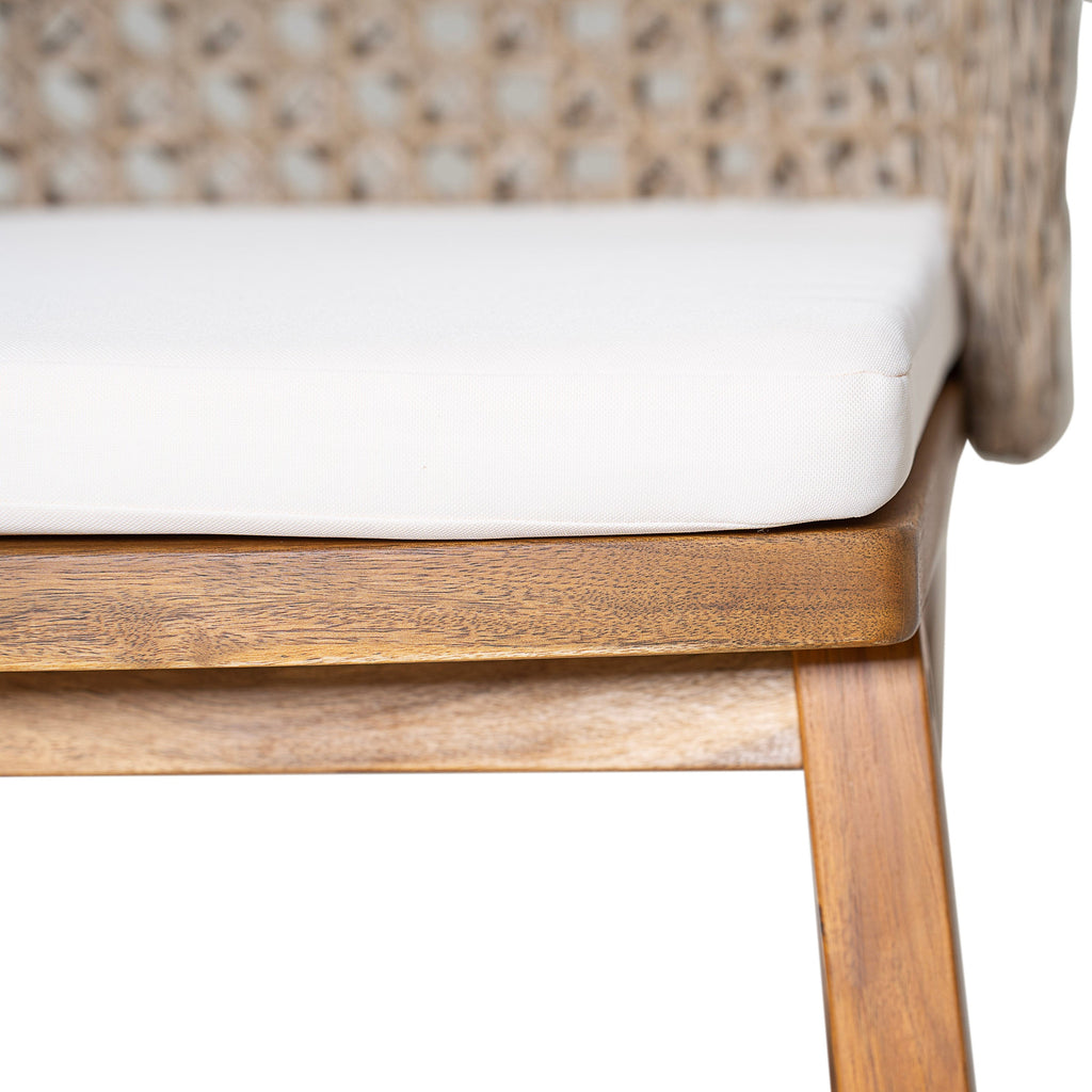 Outdoor Acacia Wood Dining Chairs (Set of 2)