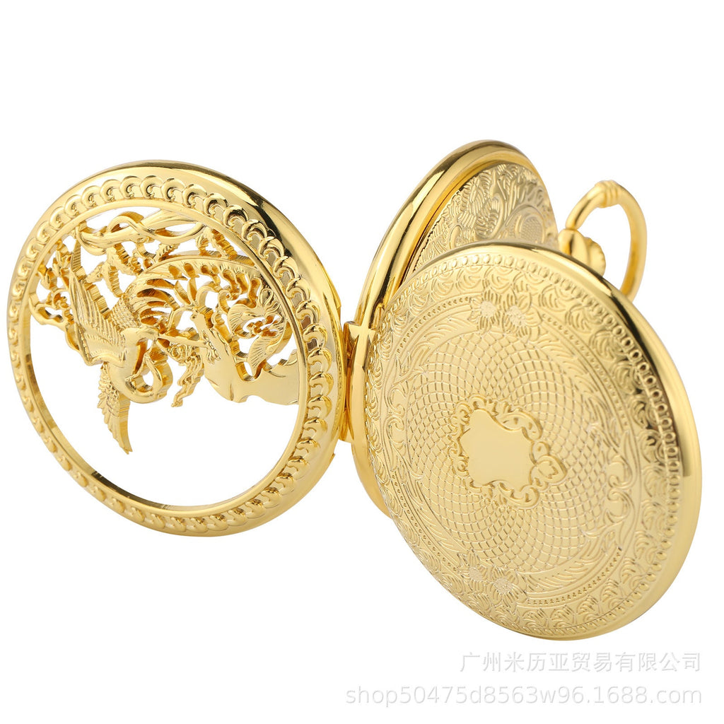 Creative Design Roman Dial Manual Mechanical Pocket Watch
