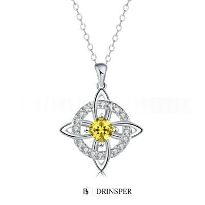 Mystical Birthstone Witches' Knot Necklace