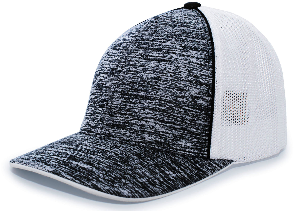 AGGRESSIVE HEATHER TRUCKER PACFLEX CAP - MOISTURE-WICKING