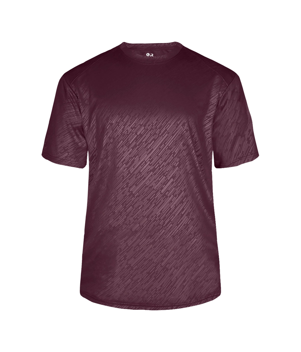 LINE EMBOSSED T-SHIRT - MOISTURE-WICKING PERFORMANCE