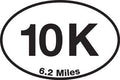 10K (6.2 Miles) Sticker (set of 4)