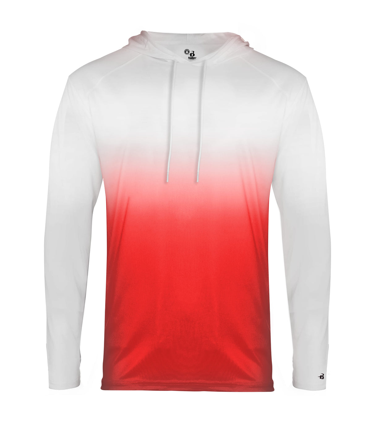 OMBRE HOODED T-SHIRT - MOISTURE-WICKING PERFORMANCE