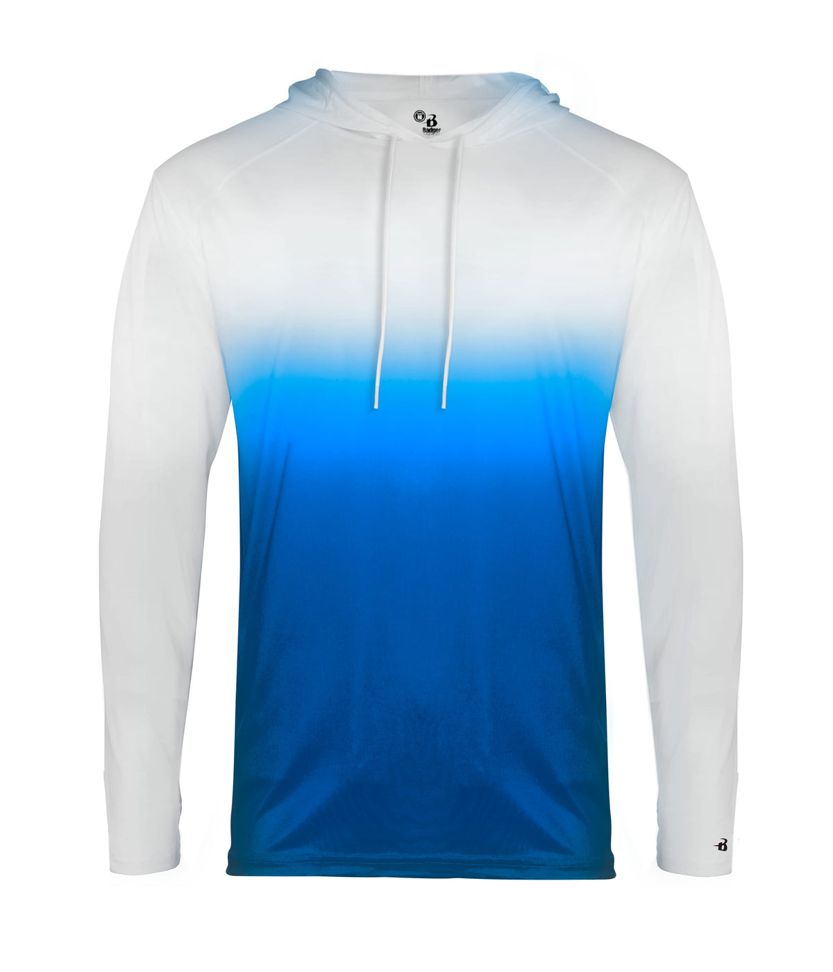 OMBRE HOODED T-SHIRT - MOISTURE-WICKING PERFORMANCE
