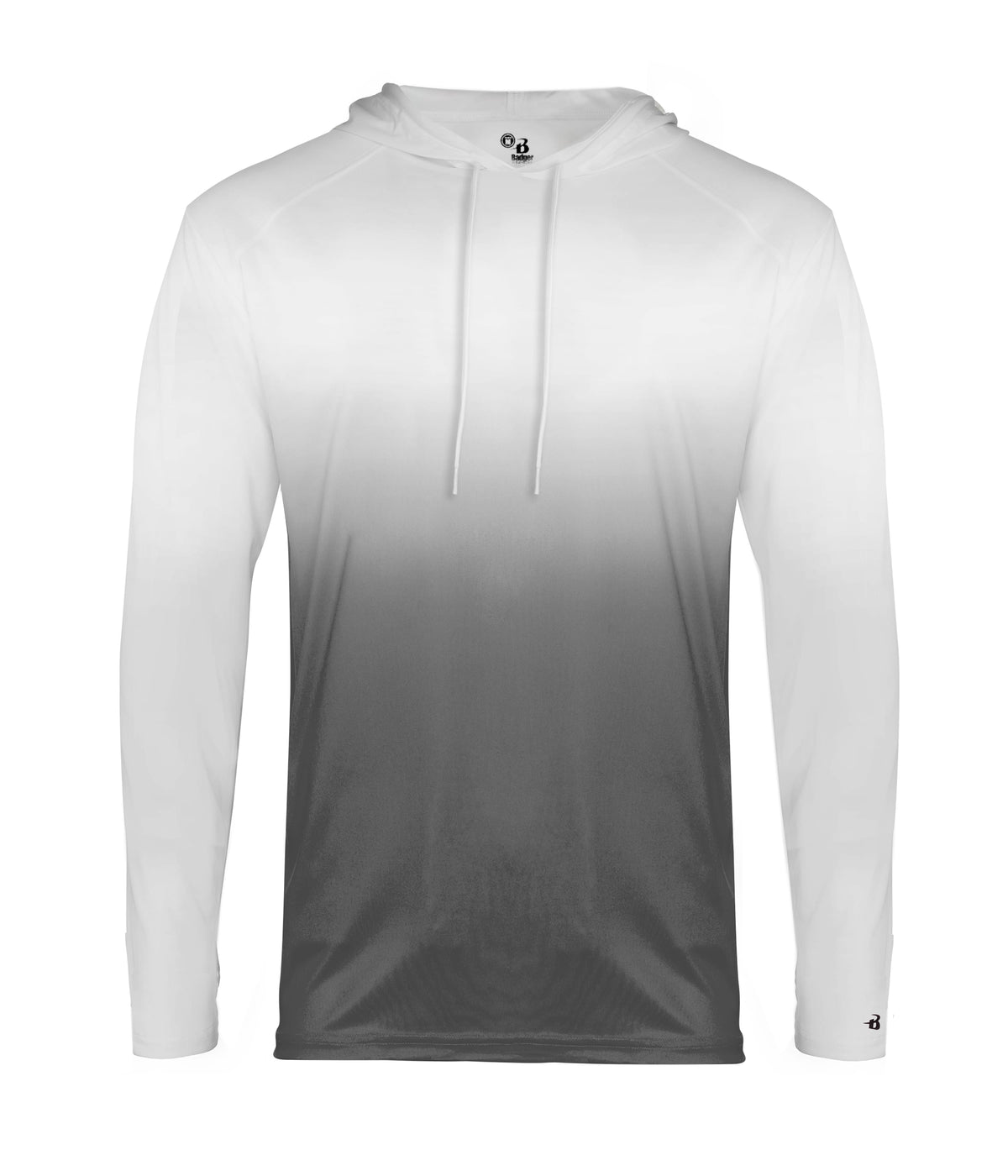 OMBRE HOODED T-SHIRT - MOISTURE-WICKING PERFORMANCE