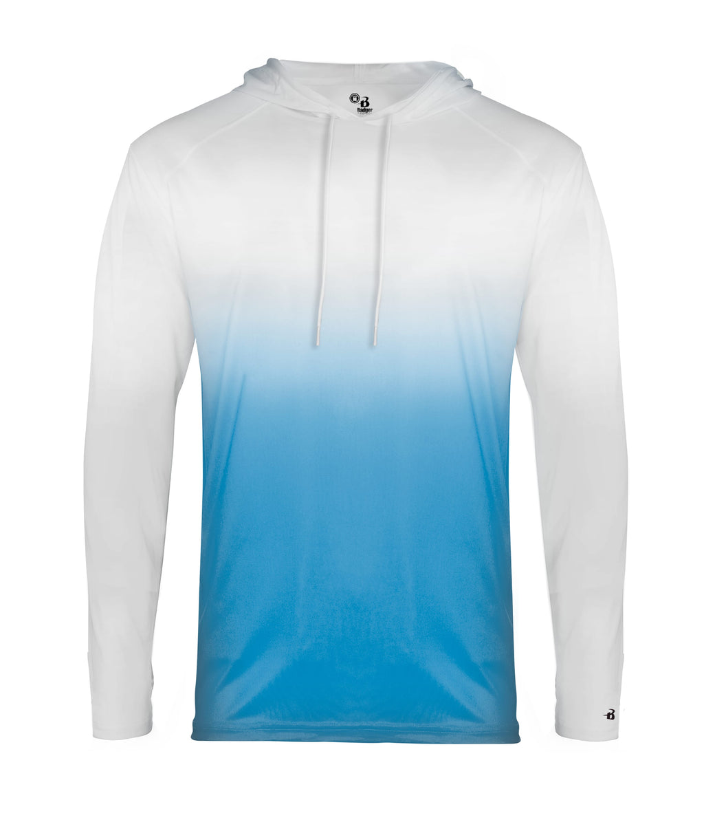 OMBRE HOODED T-SHIRT - MOISTURE-WICKING PERFORMANCE