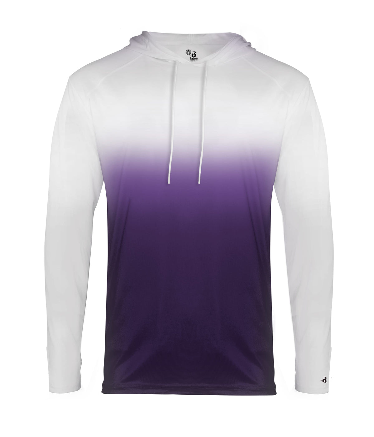 OMBRE HOODED T-SHIRT - MOISTURE-WICKING PERFORMANCE