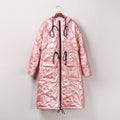 Bright quilted fashionable warm cotton clothing in winter