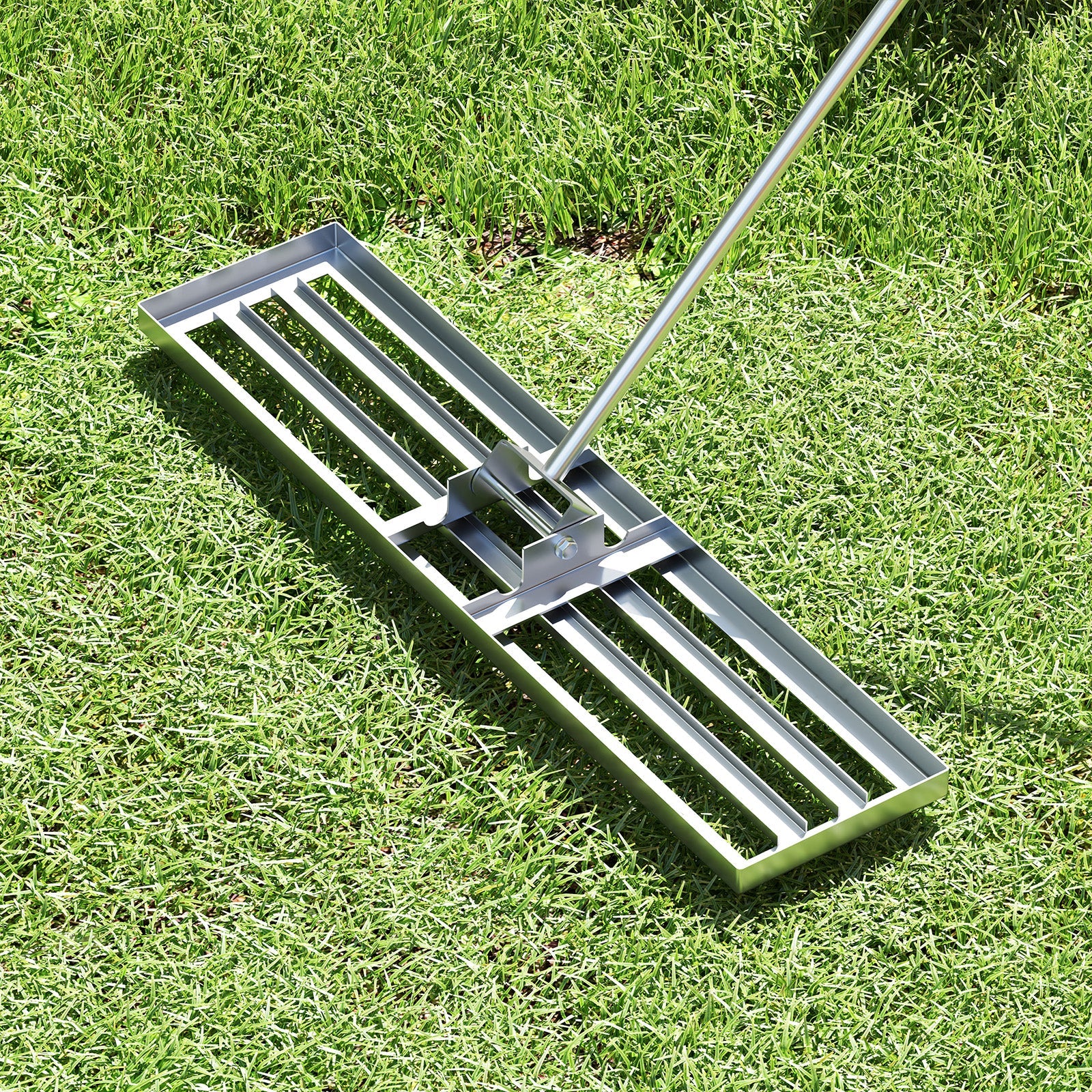 42 x 10 Inch Lawn Leveling Rake with Ergonomic Handle