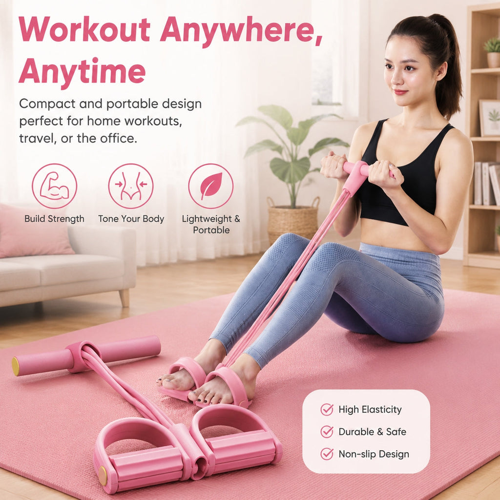 6-Tube Pedal Resistance Band