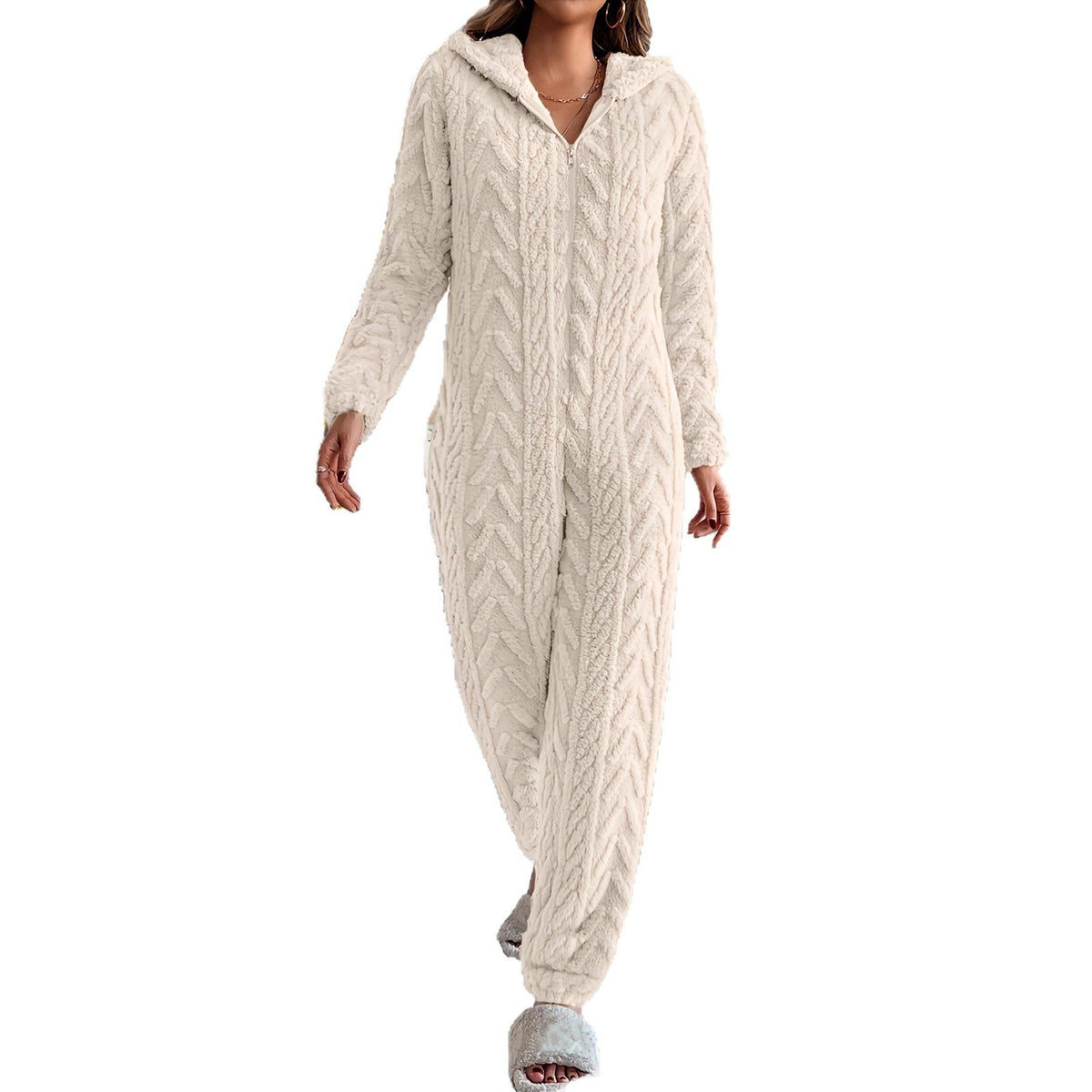 Loose Jacquard Warm Suit Warm Home Clothes