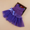 Summer children's wear girls, infants, sleeveless LACE VEST, bow tie dress, children's skirt
