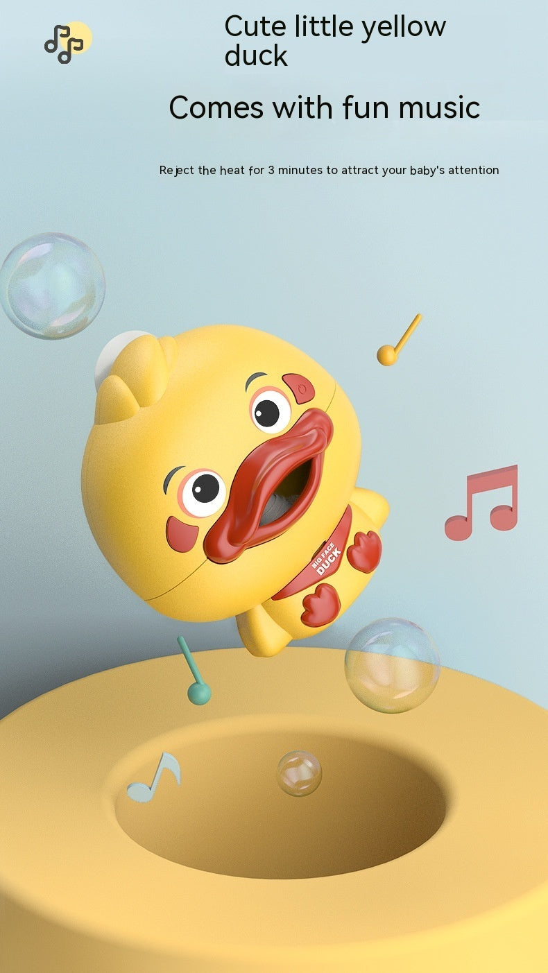 Bathroom Electric Cartoon Bubble Duck One-click Start Continuous Bubble Parent-child Interactive Water Toy