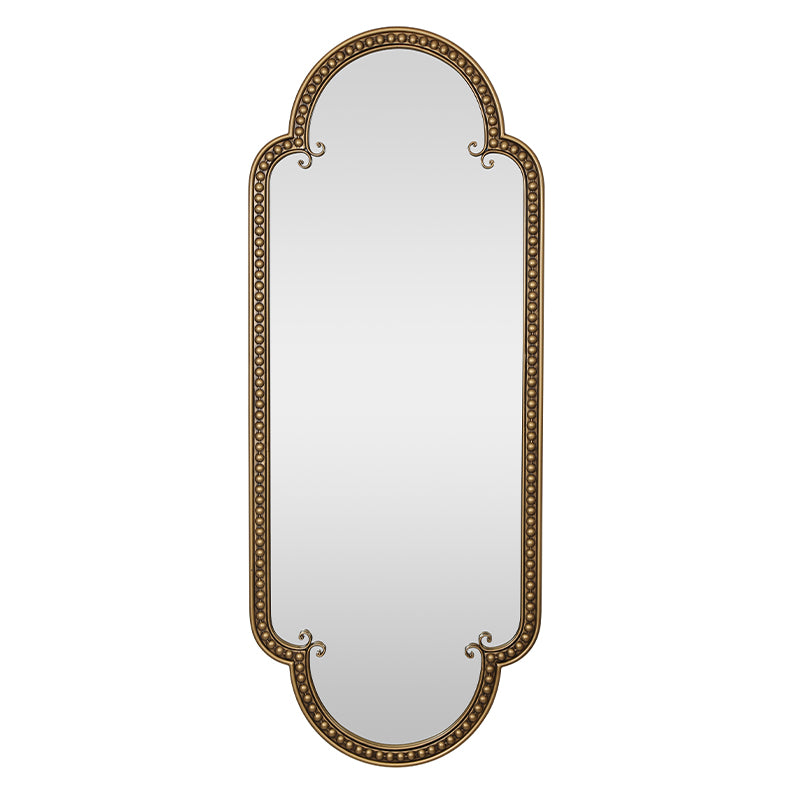 Vintage Scalloped Oval Wall Mirror