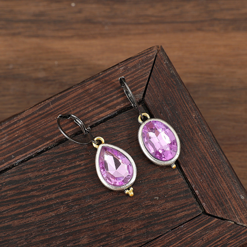 Retro-chic Geometric Earrings For Women