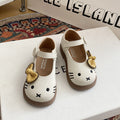 New Spring & Autumn Cartoon Princess Shoes For Girls, Cute Flats For Kids, Soft Sole Leather Shoes For Toddlers & Little Girls