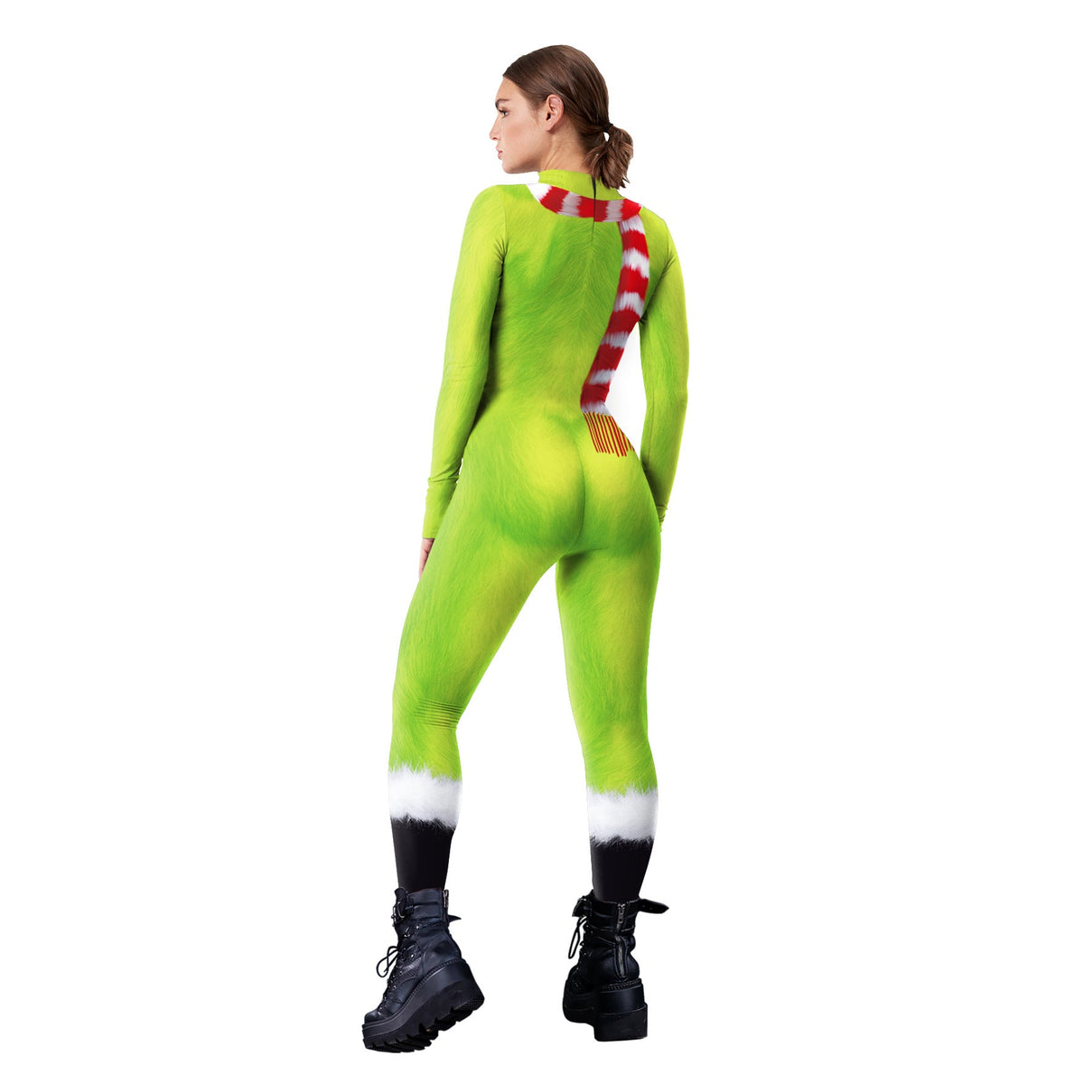 Christmas Clothing  Family Clothing Cos Stage Costume Digital Printed Jumpsuit Tight Jumpsuit