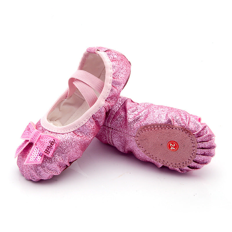 Children's Dance Soft Bottom Training Shoes Kids Ballet Shoes