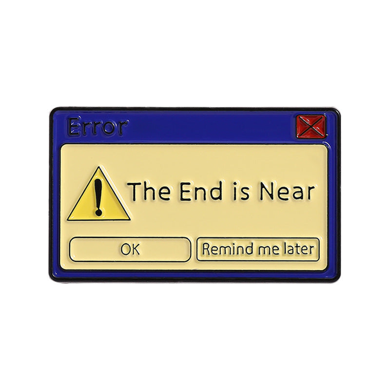 Anti-exposure Accessory Motivational English Quote Brooch