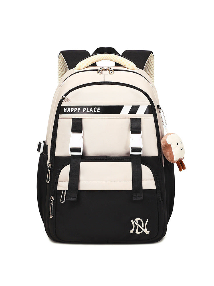 Minimalist Preppy Style Stain-resistant Schoolbag