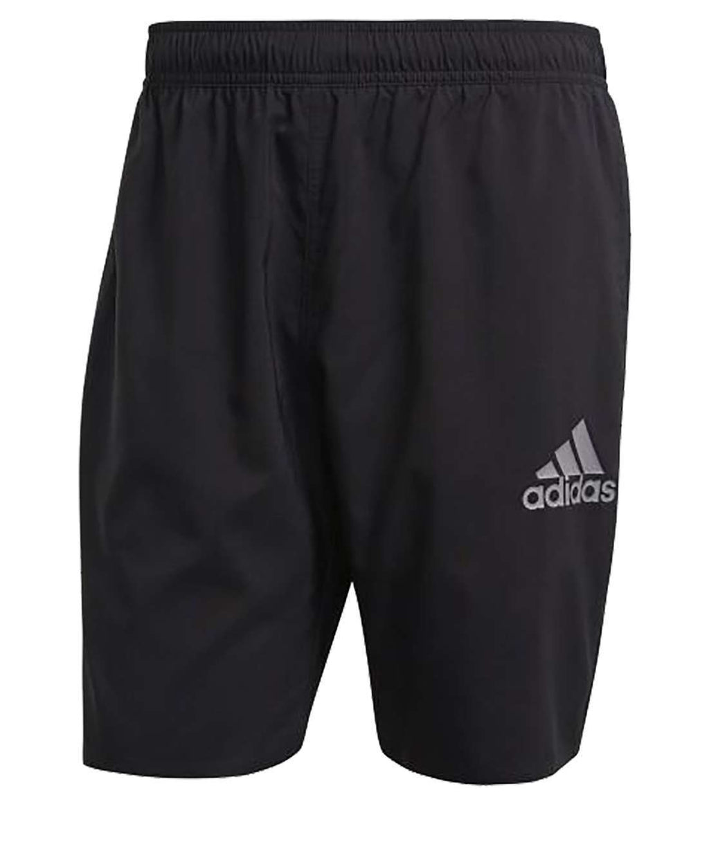 adidas Men's Solid Classic Length Swim Short - BLACK/GREY THREE