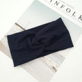 Threaded cotton cross hair band