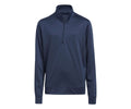 adidas Boy's Golf HEATHER QUARTER ZIP PULLOVER  - Navy