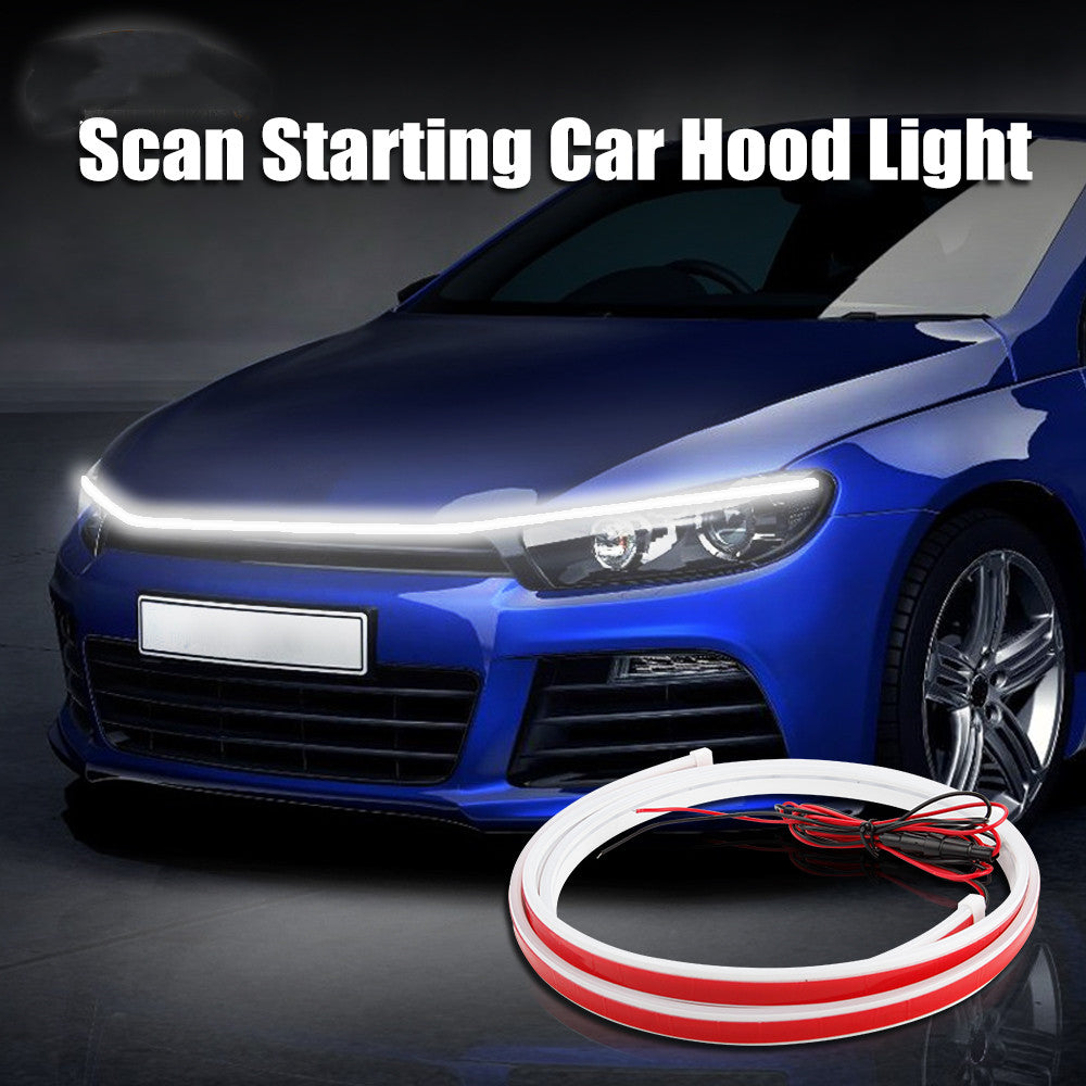 Refitting The Led Of Automobile Hood Lamp Into The Running Light Guide Strip