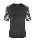 VINTAGE CAMO SPORT TRI-BLEND T - MOISTURE-WICKING PERFORMANCE
