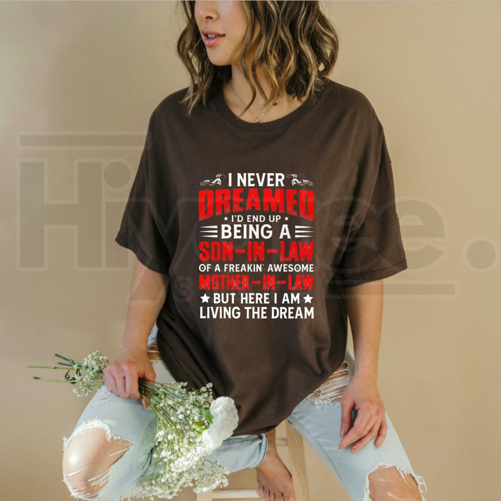 Freakin’ Awesome Mother-in-Law Son-in-Law T-Shirt – Funny Sarcastic Family Graphic Tee