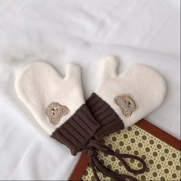 Pre-Order Kids Winter Gloves with String | Warm Toddler Mittens 2-5Y