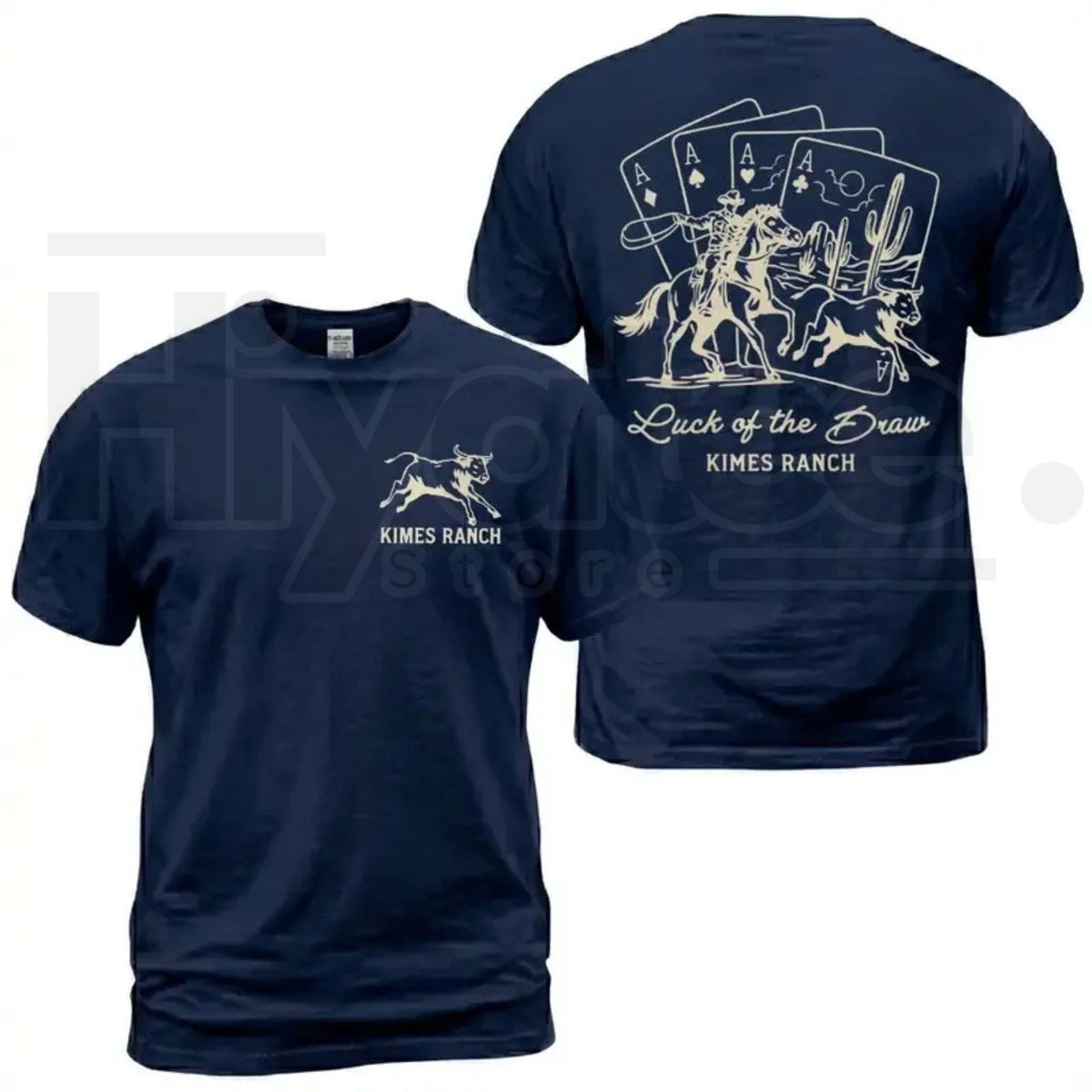 Kimes Ranch Luck Of The Draw T-Shirt – Western Rodeo Graphic Tee