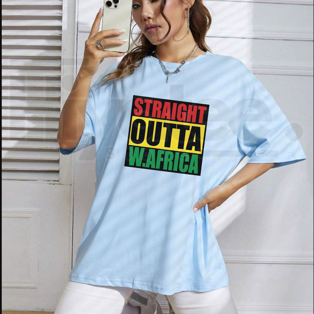 Straight Outta West Africa T-Shirt – Cultural Pride Graphic Tee