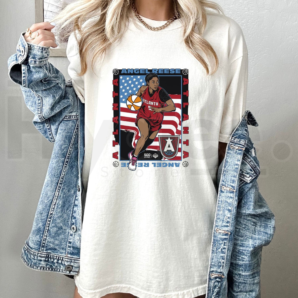 Angel Reese Atlanta Dream American Flag
