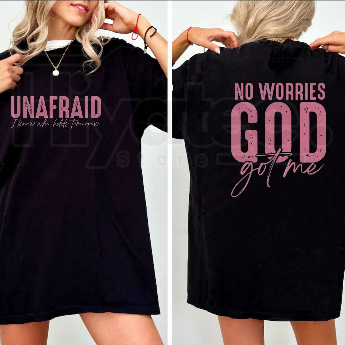 Unafraid No Worries T-Shirt – Faith Statement Graphic Tee