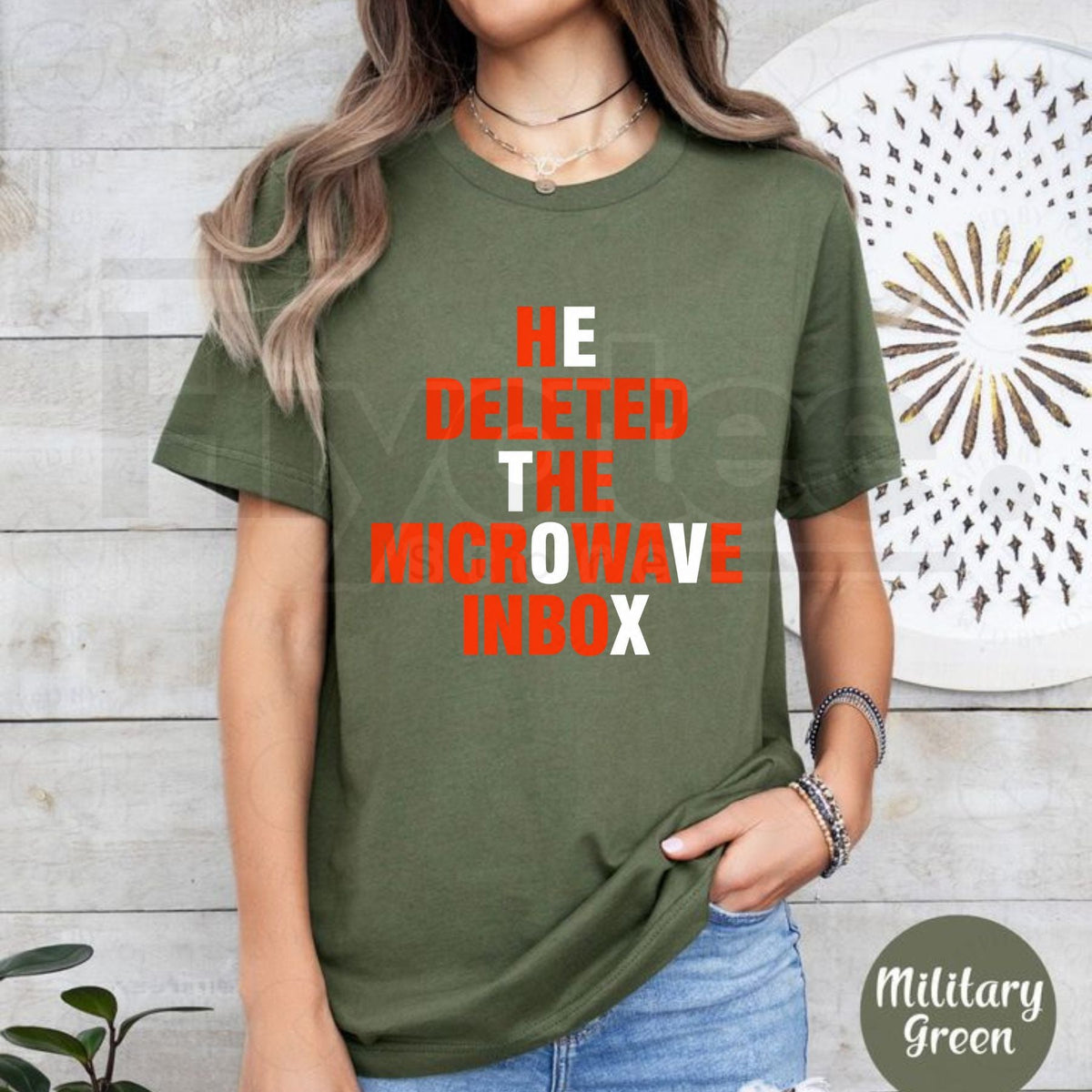 He Deleted The Microwave Inbox T-Shirt – Viral Internet Meme Graphic Tee