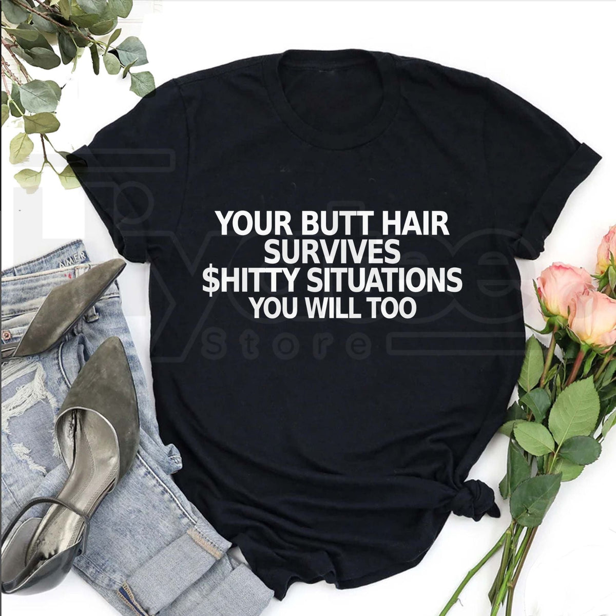 Funny Surviving Quote T-Shirt – Sarcastic Typography Tee