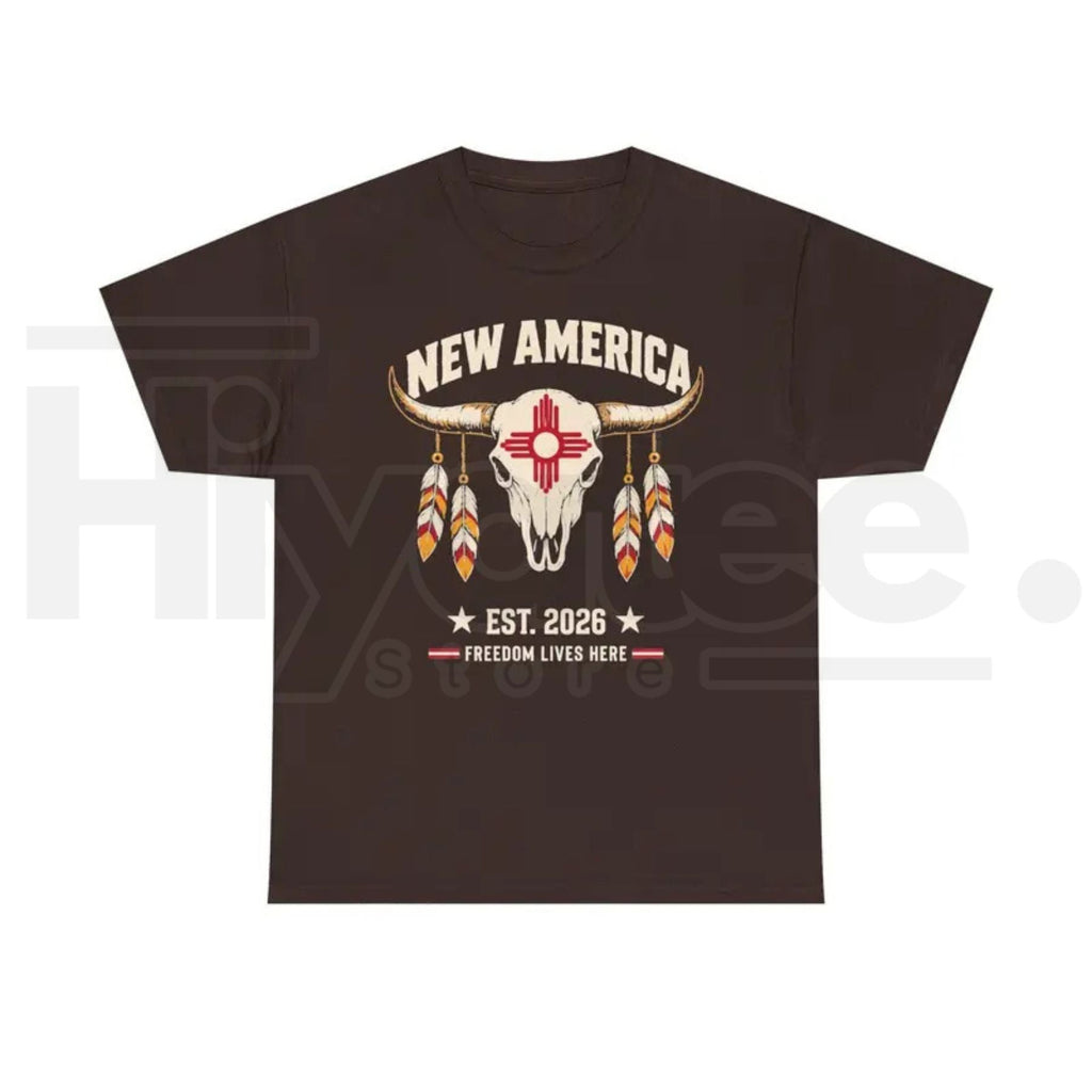 New America Zia Sun T-Shirt – New Mexico State Pride Graphic Tee