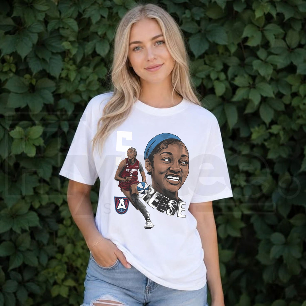 Angel Reese Basketball Graphic T-Shirt – Dual Image Sports Tribute Unisex Tee