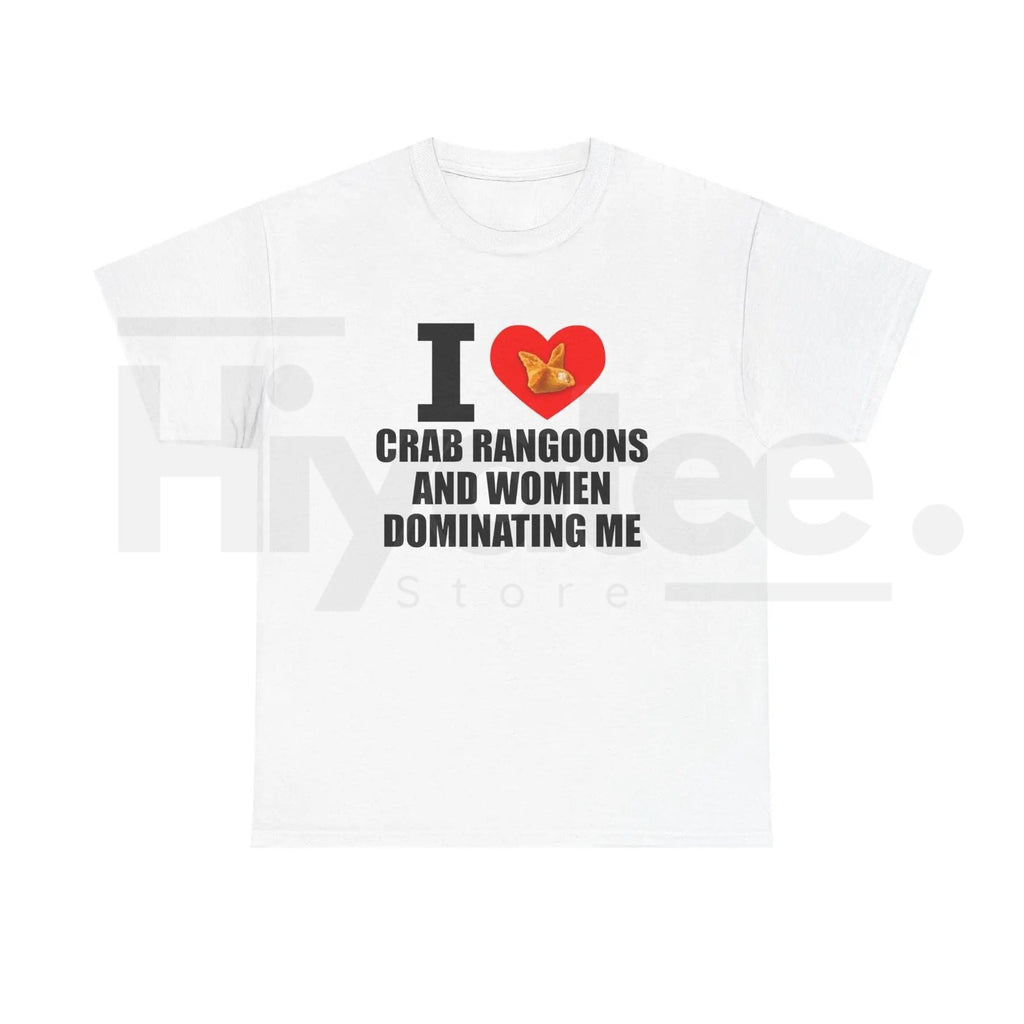 "I Heart Crab Rangoons" – Funny Ironic Meme Streetwear Graphic Top