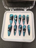 1051- Handmade press on nails fake nails removable