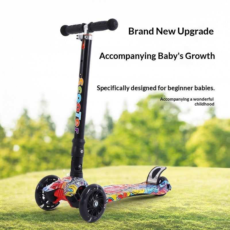 Foldable Height-adjustable Childrens Scooter
